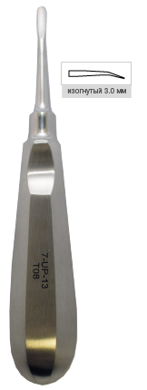 Люксатор 3 мм изогнутый