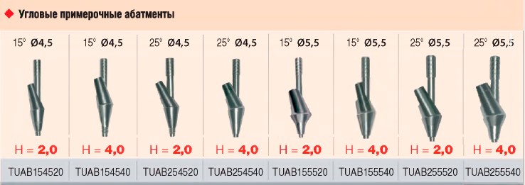 Абатмент примерочный угловой Impro D 5.5 H 2.0 угол 15 °