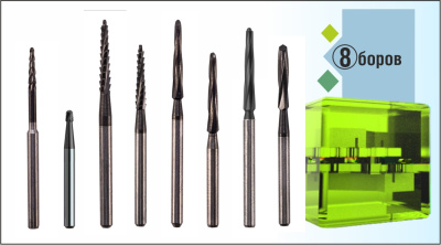 Набор боров IQdent для расщепления гребня