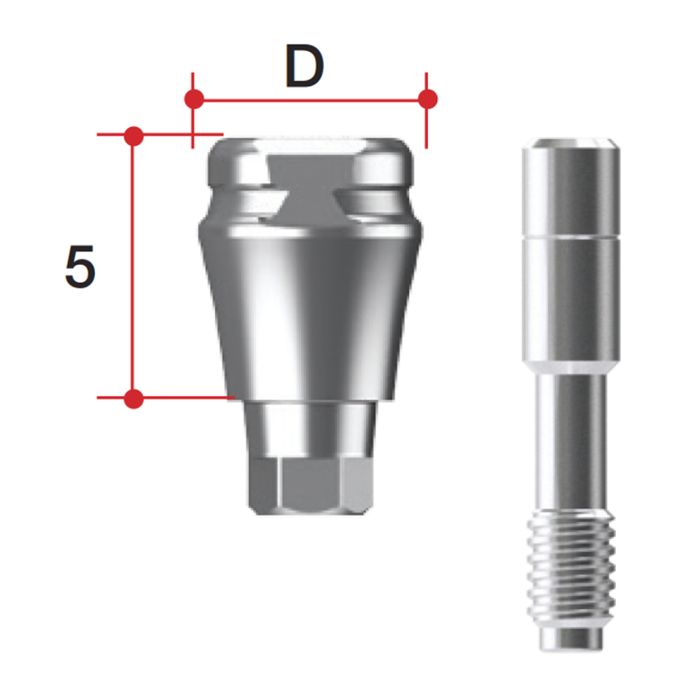 Формирователь десны сканируемый AR, D=5,00 mm H=5,00 mm