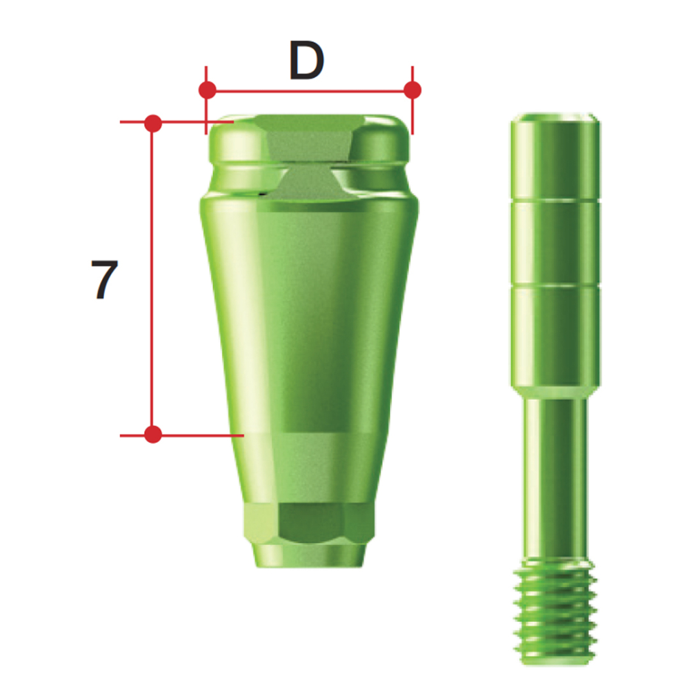 Формирователь десны сканируемый AR, D=7,00 mm H=7,00 mm